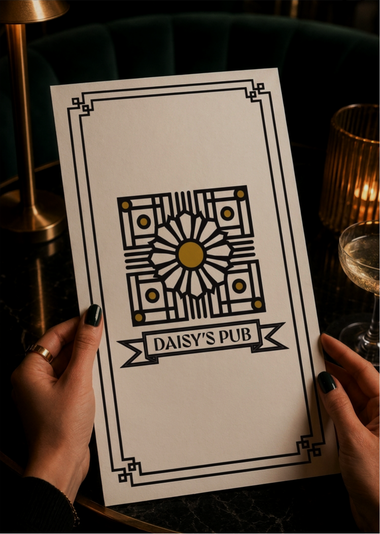 Daisy's Pub brand identity cover