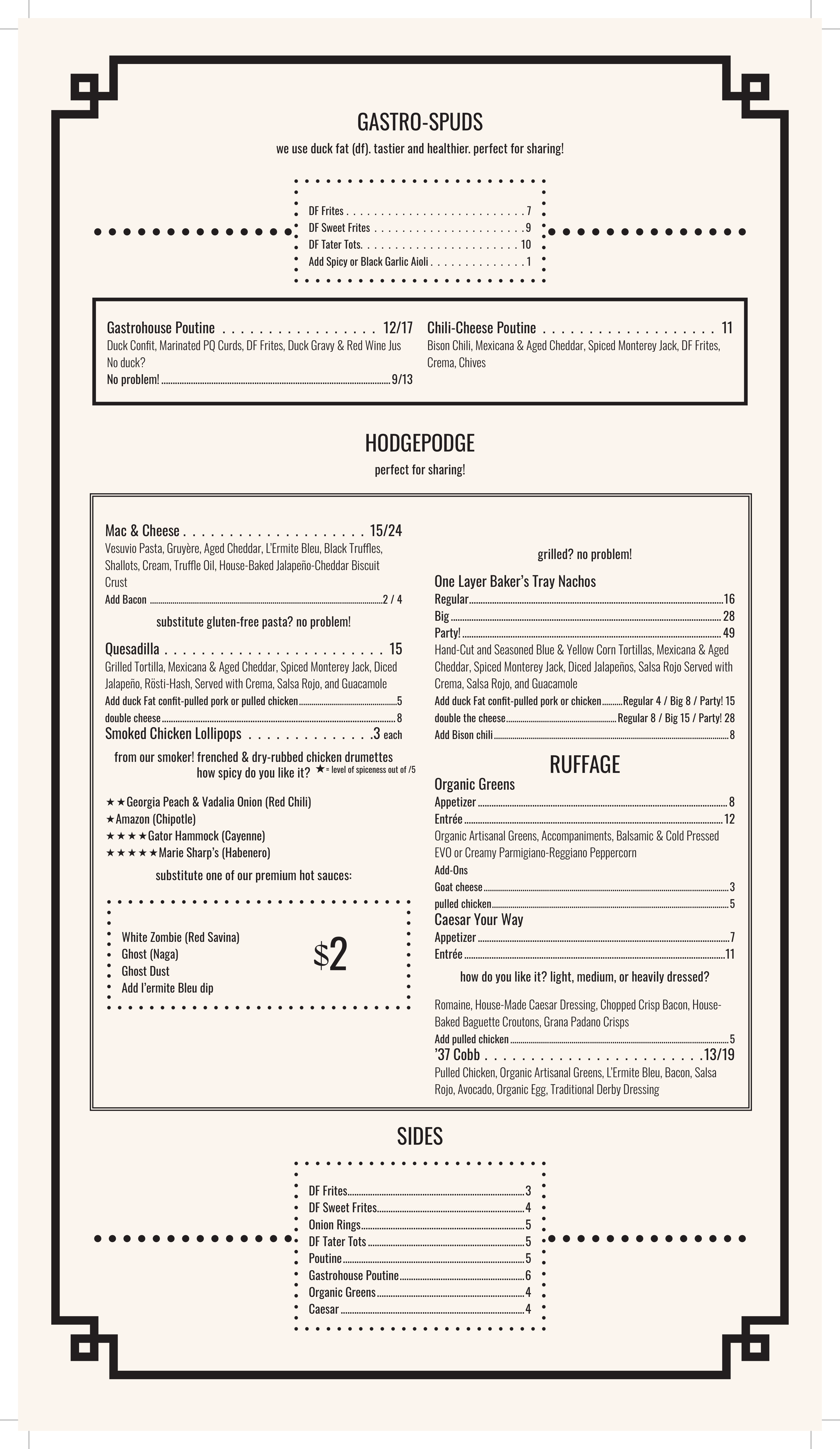Menu page 3