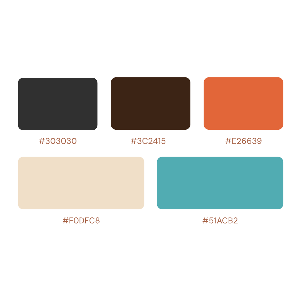 Funny Bird colour palette