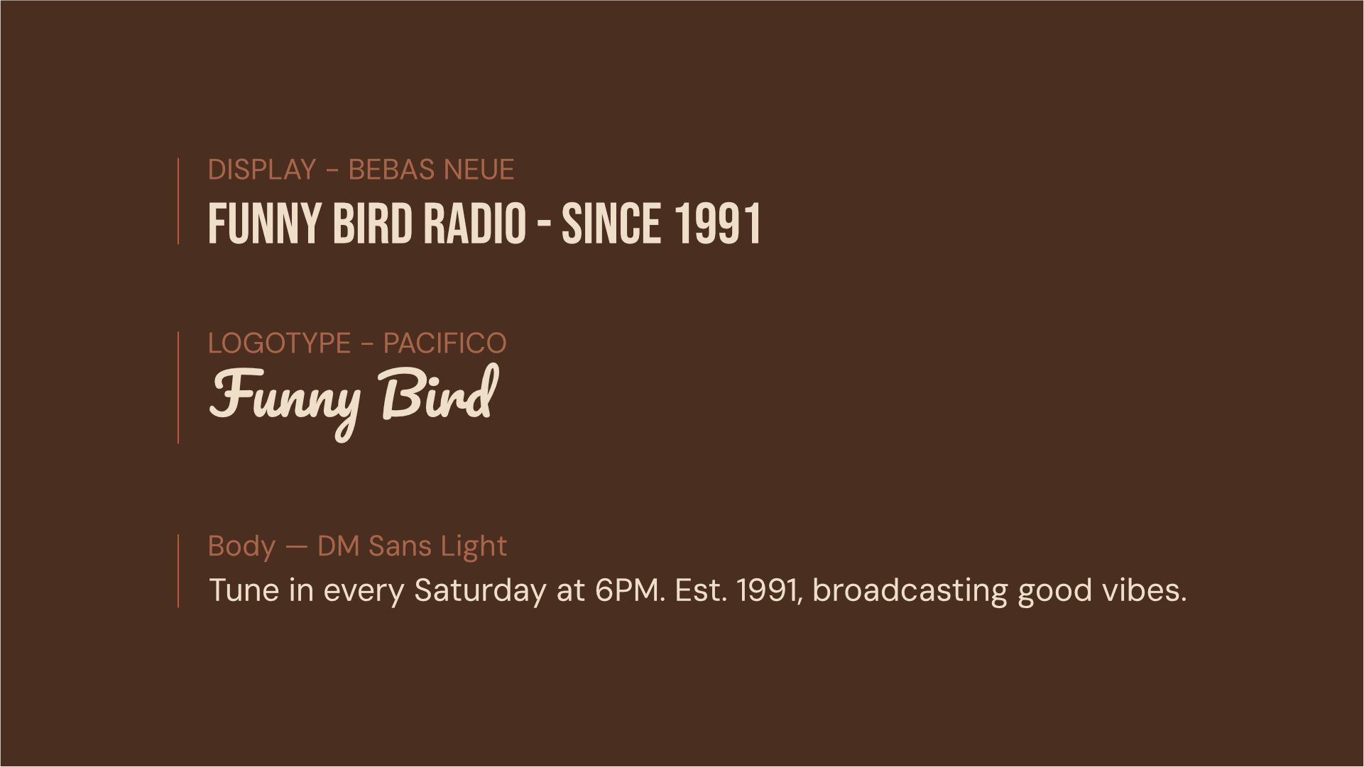 Funny Bird typography