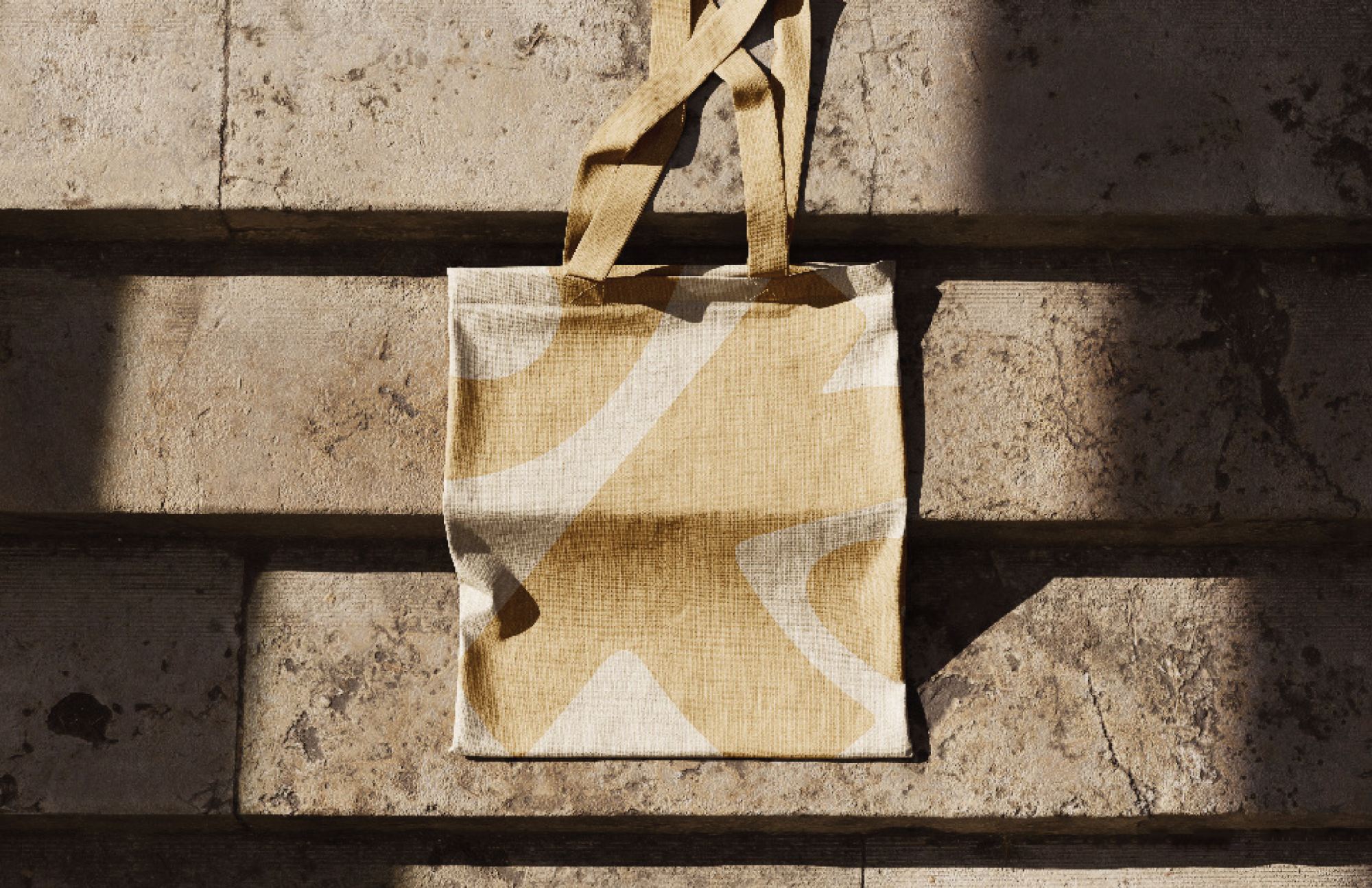 Beige tote bag