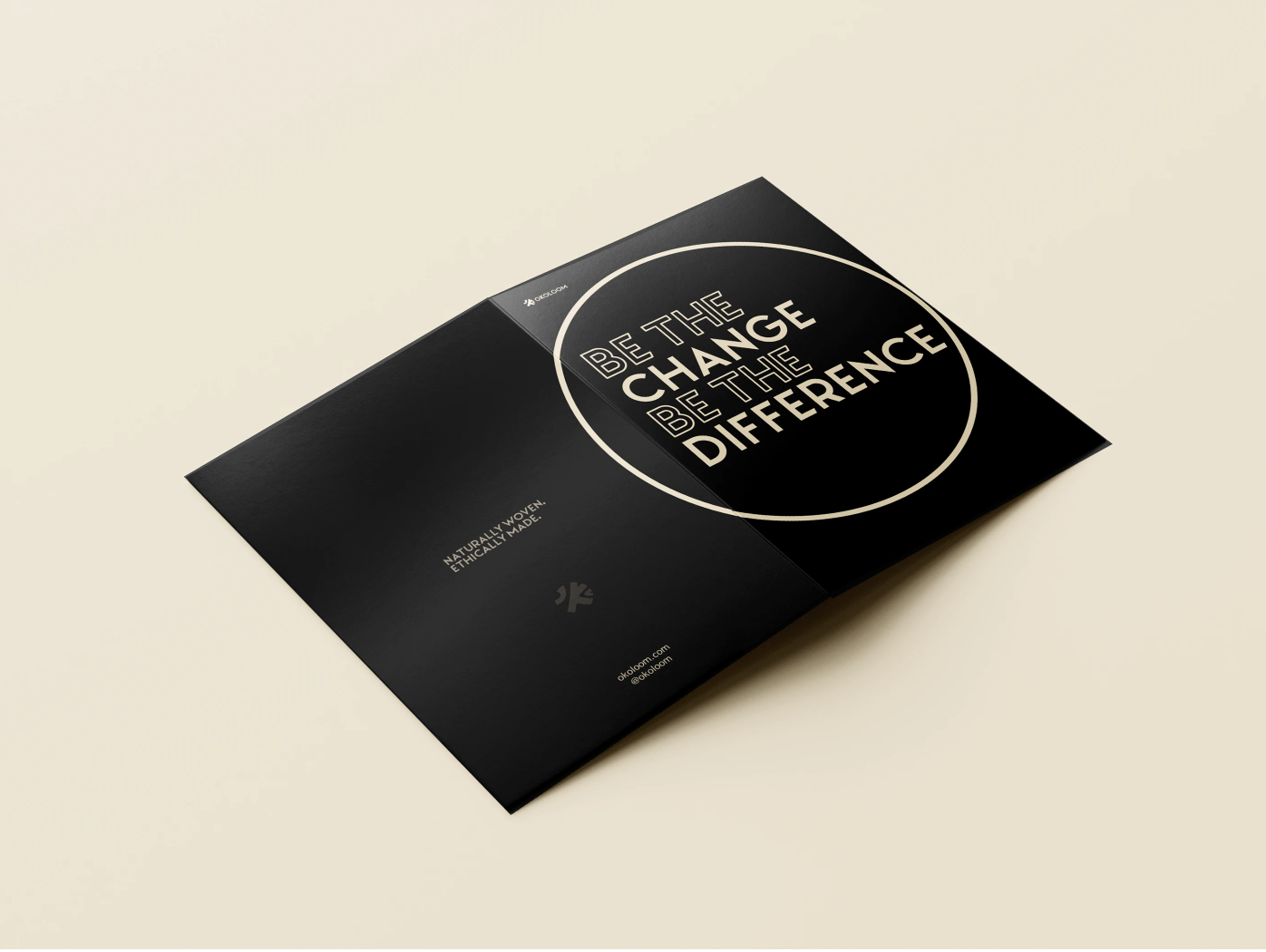 Black folder mockup