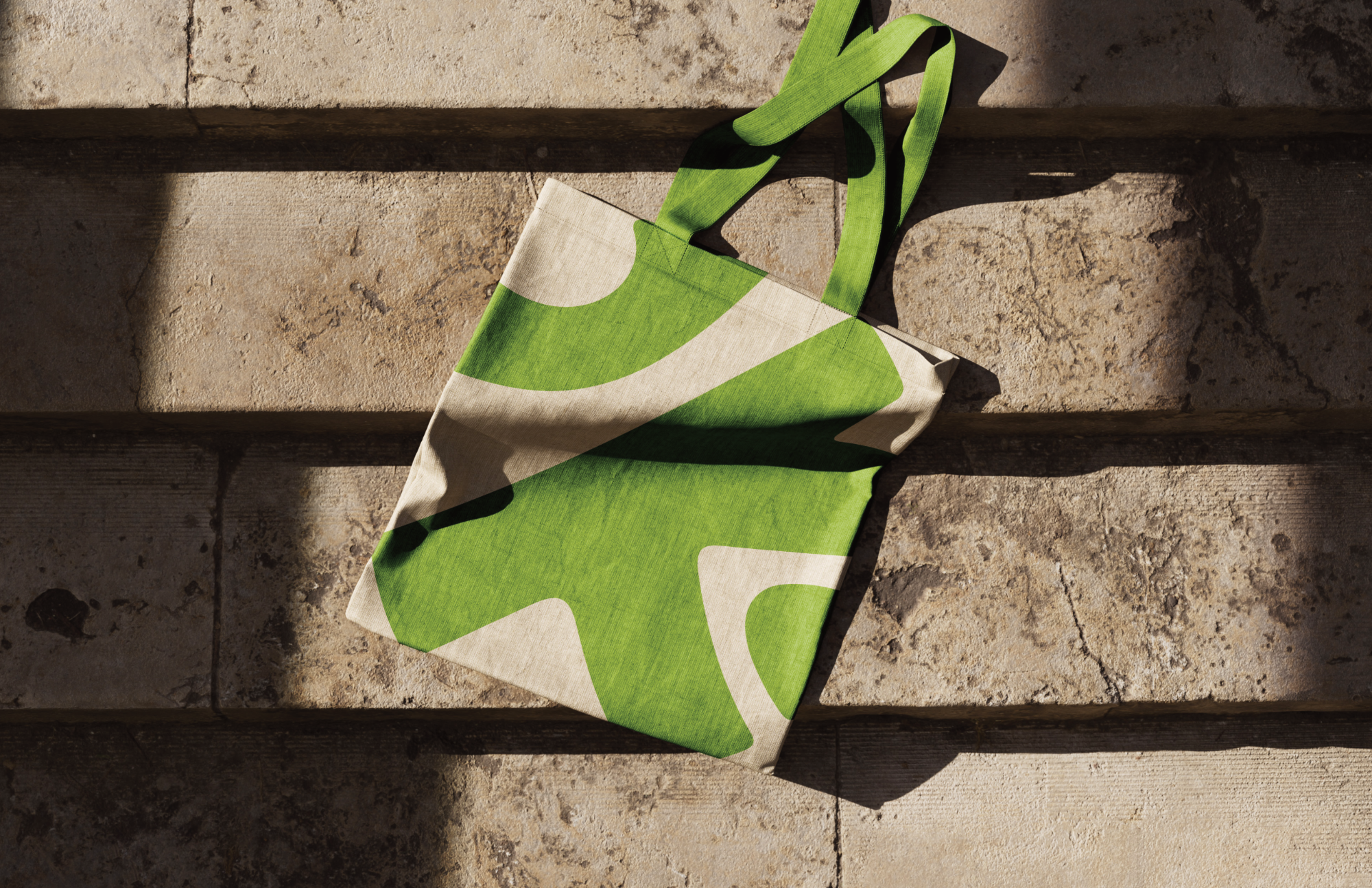 Green tote bag