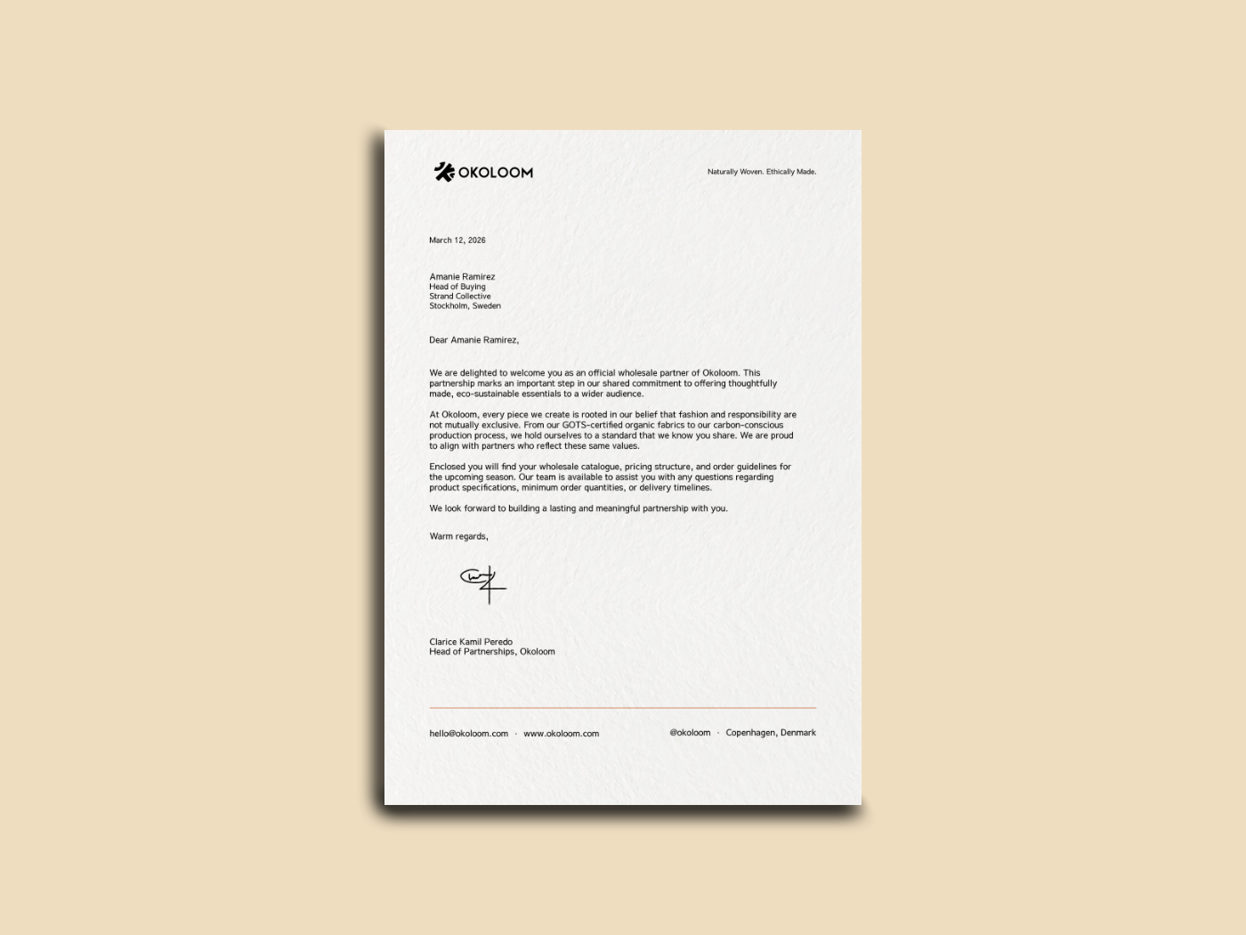 Letterhead mockup
