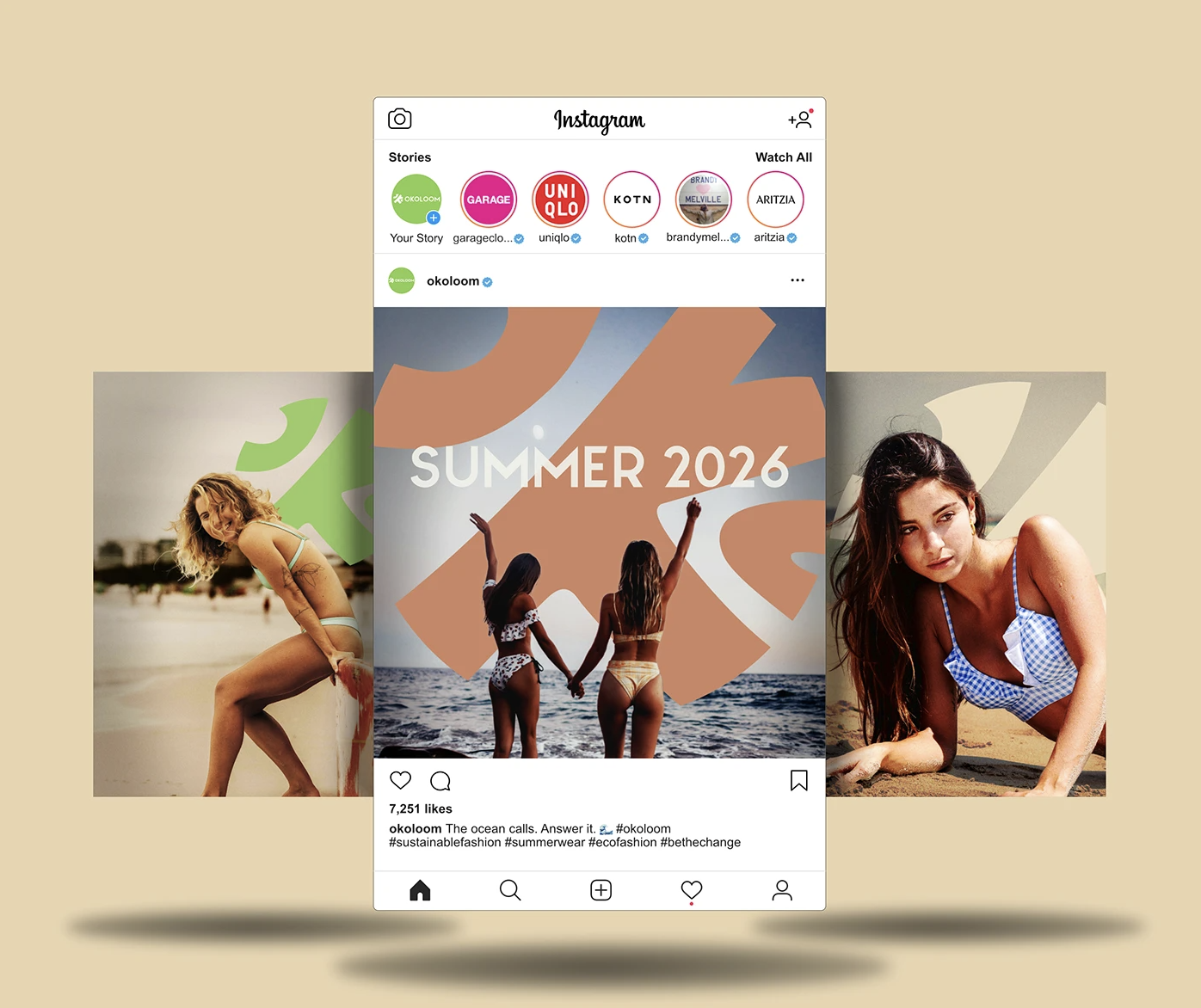 Social media posts mockup